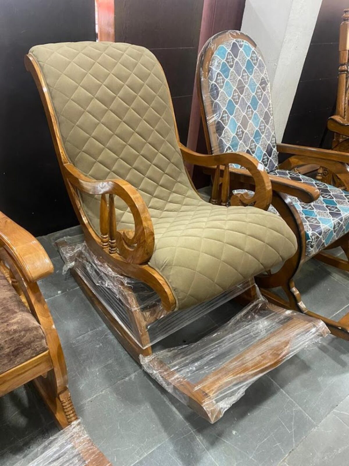 Lounge Chair Rocking Chair Hatil Stylish Wooden Easy Chair