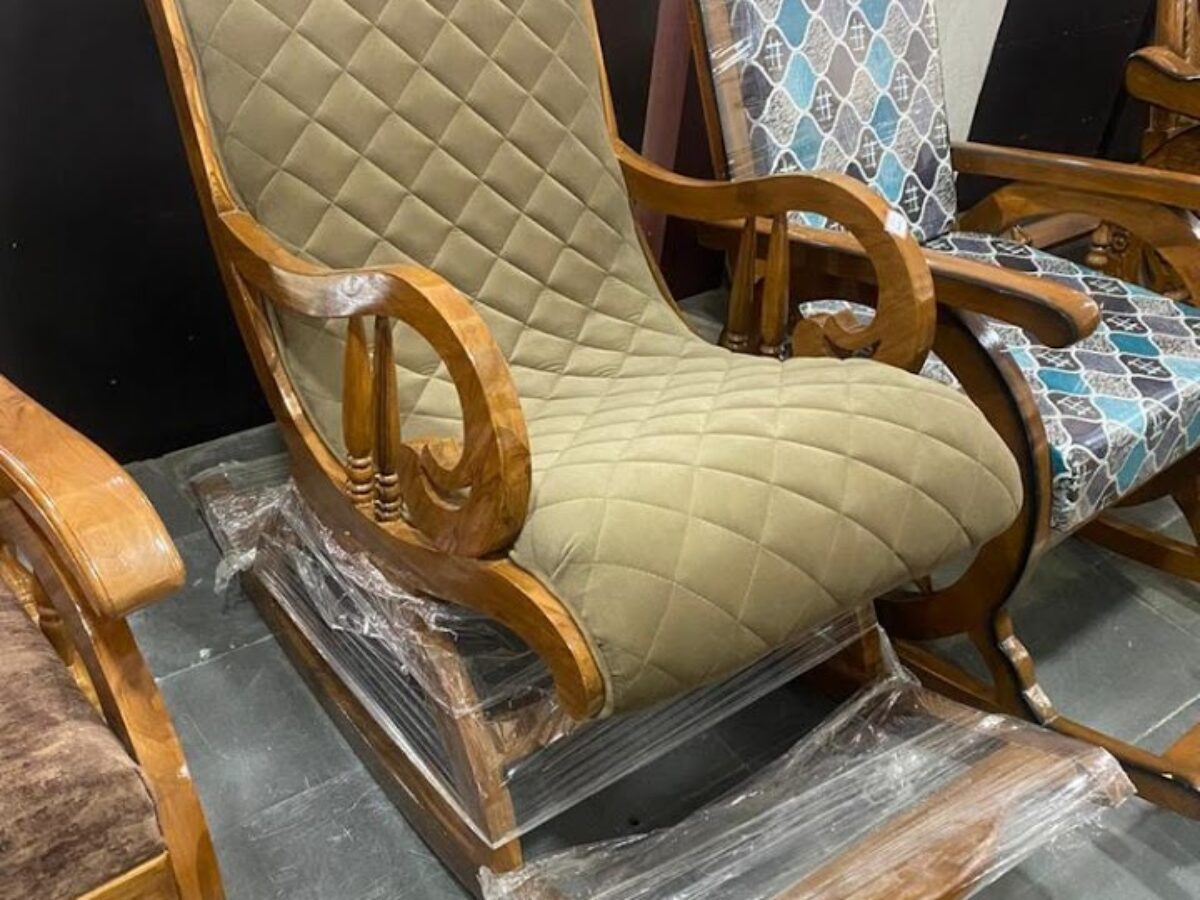 Stylish Wooden Easy Chair Comfortable Rocking Chair