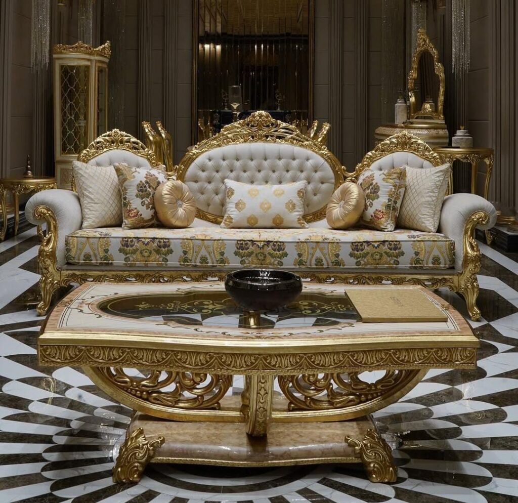 Royal Velvet Luxury Sofa Set