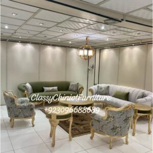Luxury Wooden Sofa Set
