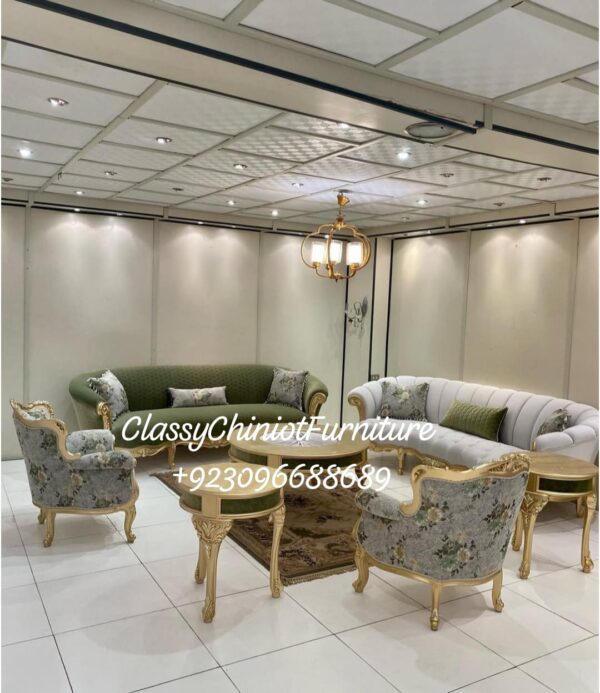 Luxury Wooden Sofa Set