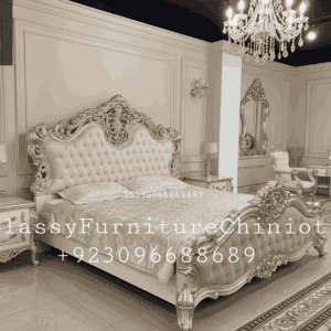 High Carving Solid Wood Bedroom Set