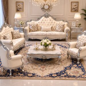 wooden sofa set