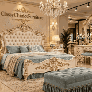 Opulent Cream and Gold Bedroom